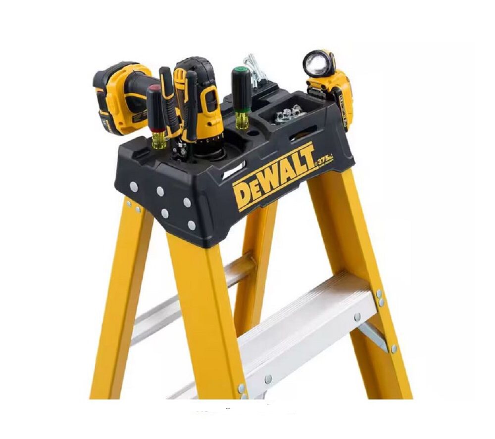 DEWALT Stepladder Type IAA 375lb Rated FG 10' DXL3410-10 from DEWALT