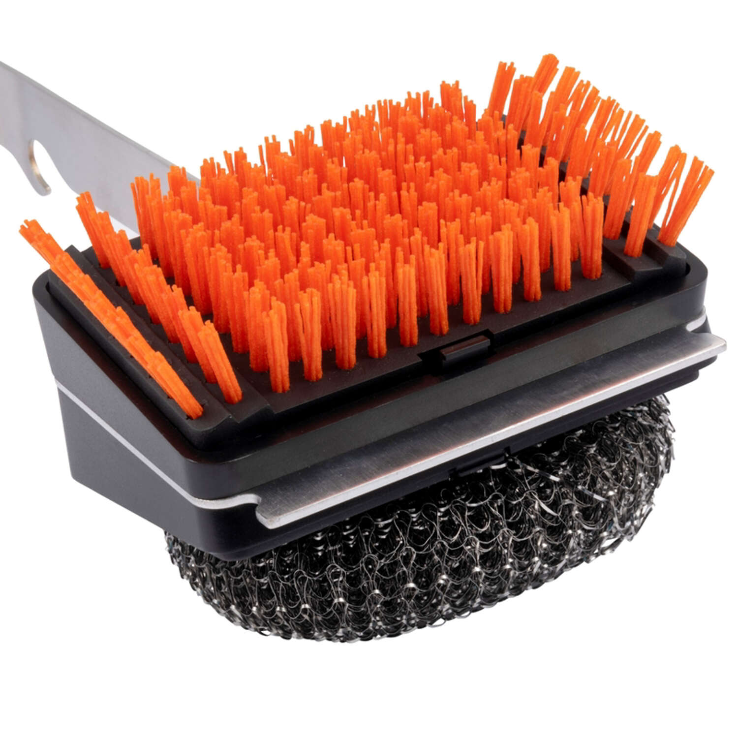 Oklahoma Joes Blacksmith Grill Brush with Scraper 3.75 in. H X 4.75 in. L X 3.75 in. W 1 pk