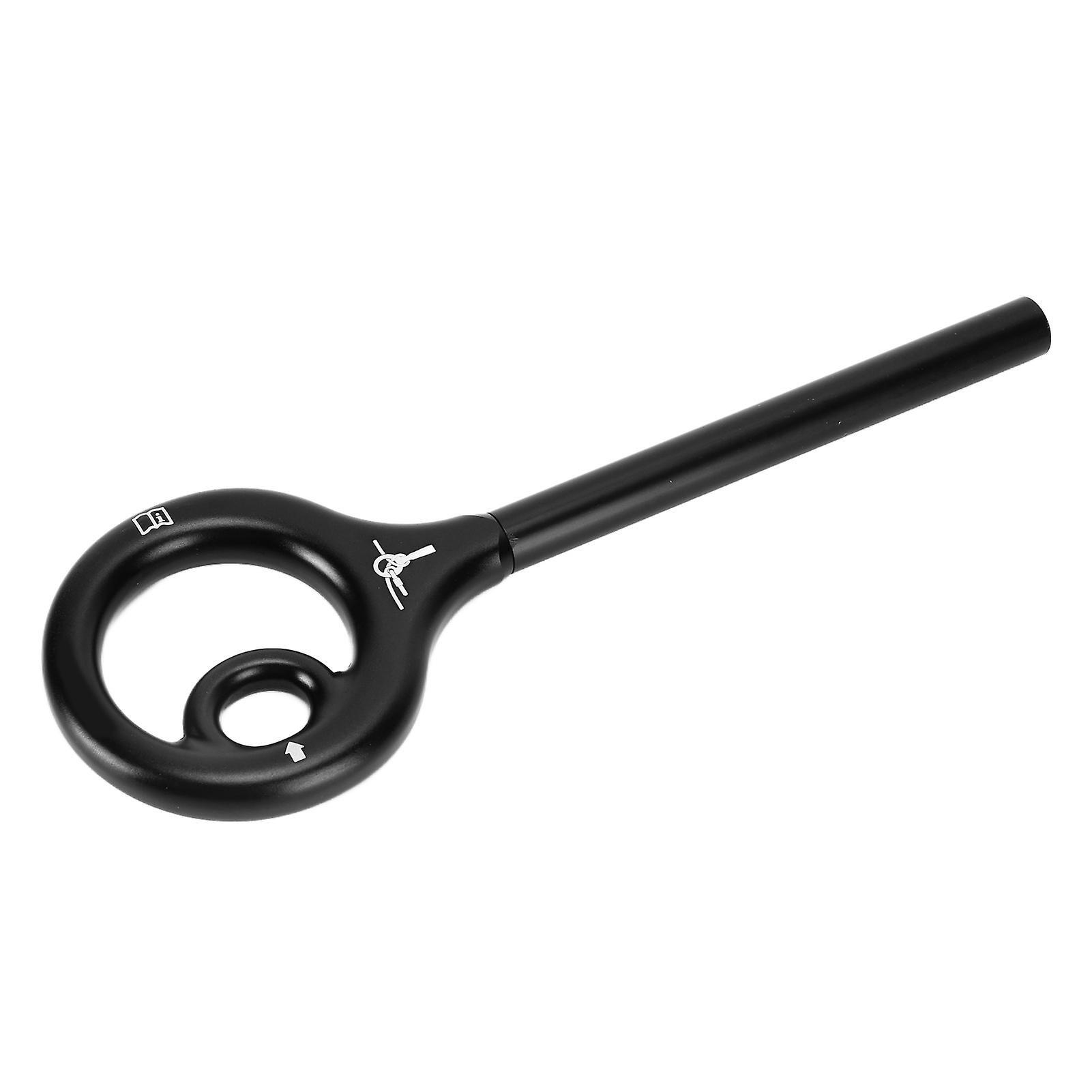 9 Shape Rigging Descender Anti Falling Outdoor Rock Climbing Speed Descent Equipmentblack