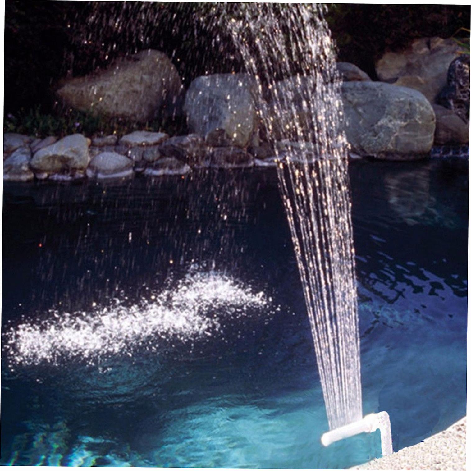 Pool Fountain，note: The Flow Rate And Height Of The Fountain Spray Is Based Upon Your Pump Return Pressure.