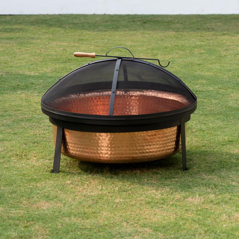 Better Homes and Gardens Wood Burning Copper Fire Pit 30inch diameter and 22inch Height  Crowdfused