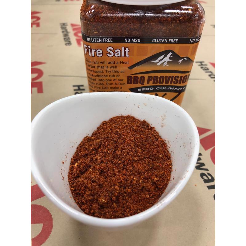 BBQ RUB FIRE SALT 8OZ