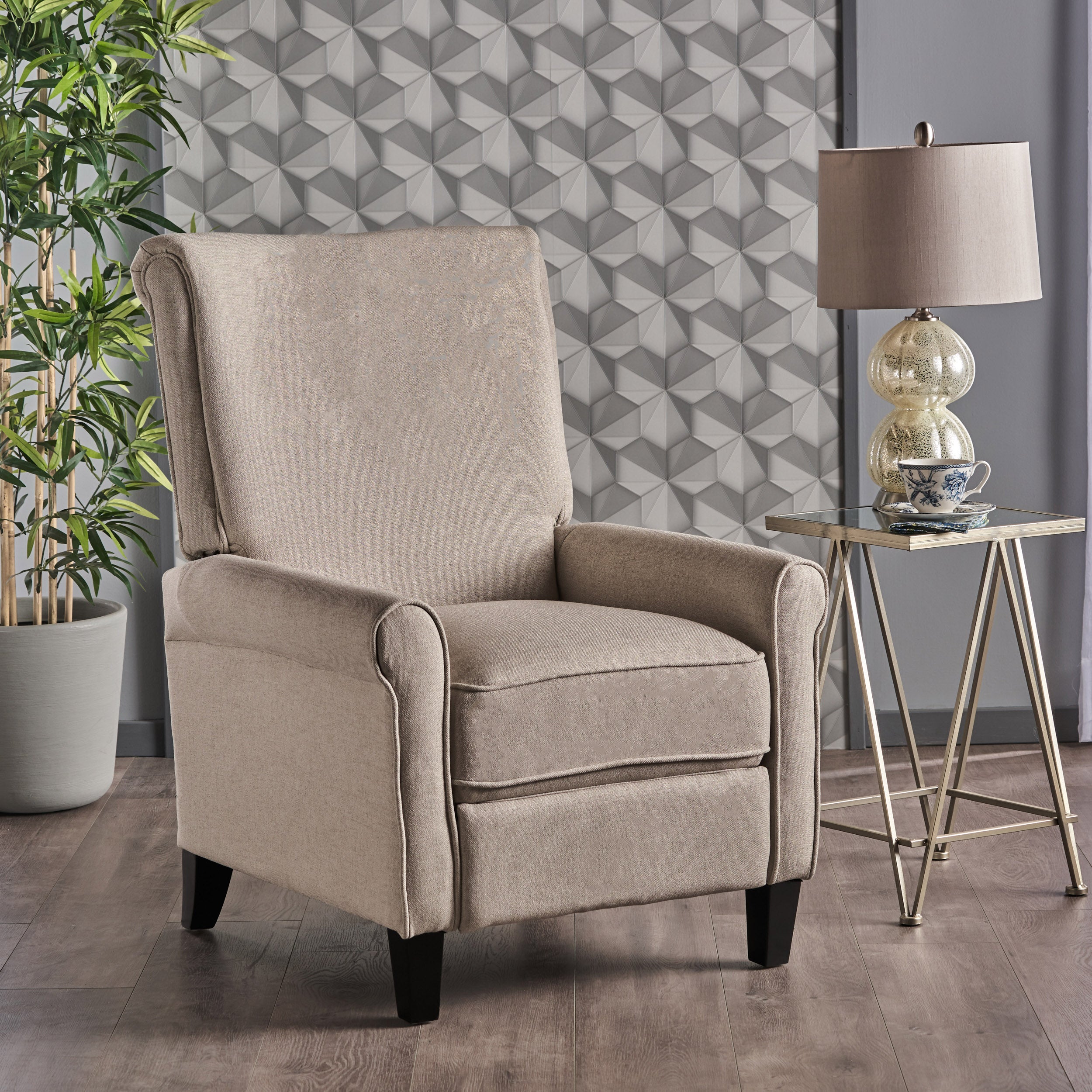 Charlene Traditional Fabric Recliner Chair