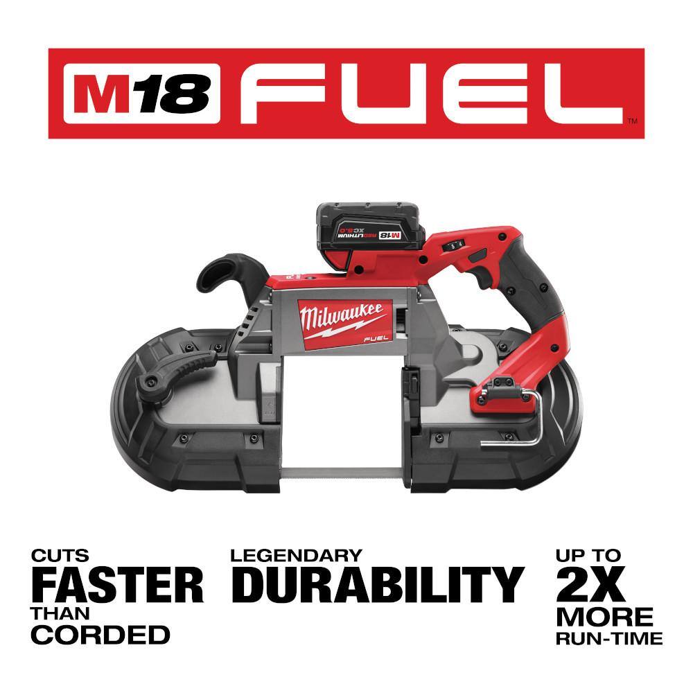 MW M18 FUEL 18V Lithium-Ion Brushless Cordless Deep Cut Band Saw Kit with LED Search Light and Two 6.0Ah Batteries 2729-22-2354-20-48-11-1862