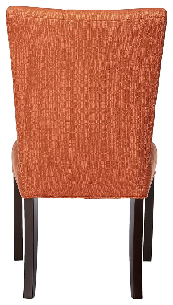 Set of 2 Dining Chair  Polyester Seat With 4 Button Tufted Backrest   Midcentury   Dining Chairs   by Decorn  Houzz