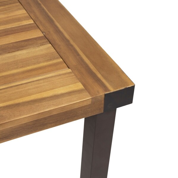 Lankershim Outdoor Acacia Wood Dining Table by Christopher Knight Home