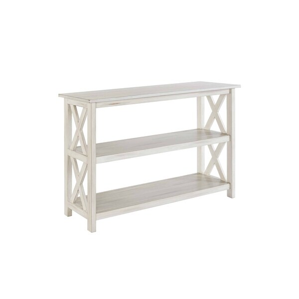 Jamestown Antique White Wood Entryway Table