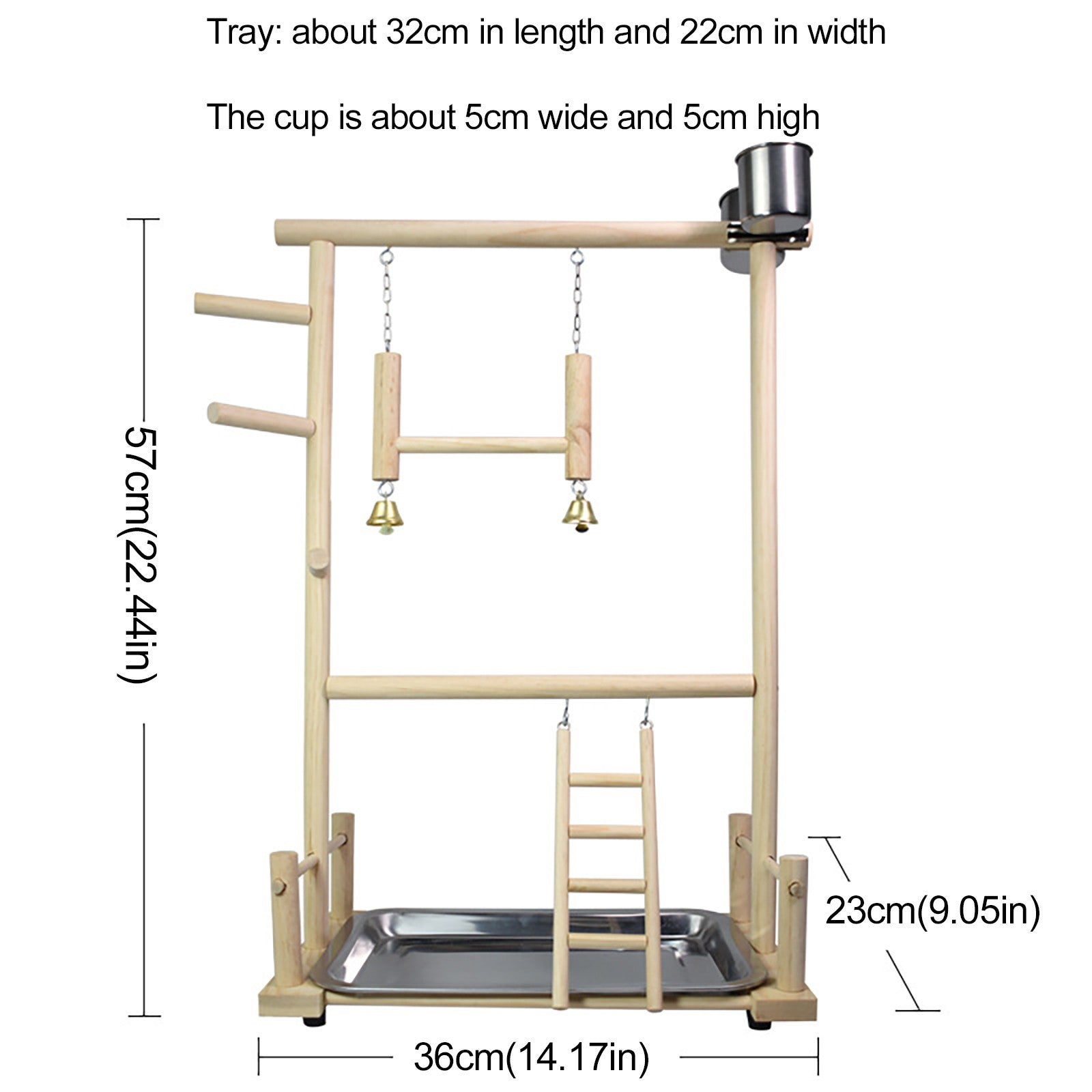 Parrots Play Score Bird Playground Wooden P^erch Gym Stand Playpen Ladder With Toy Exercise Playgym