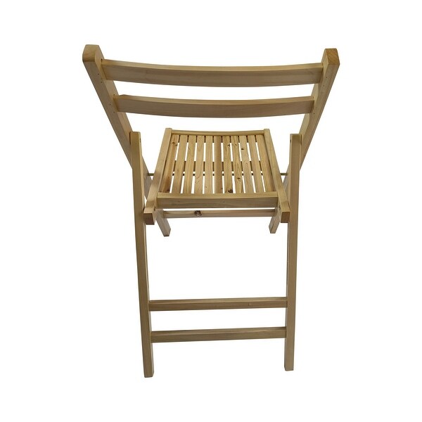 Furniture Slatted Wood Folding Special Event Chair ，Set of 4