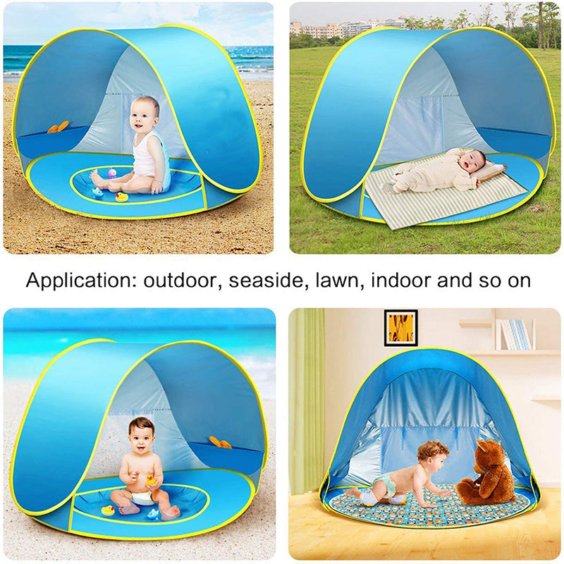 Portable Infant UV Protection Baby Beach Tent Waterproof Shade Pool Sun Shelter， Portable Tent， Baby Shade Tent