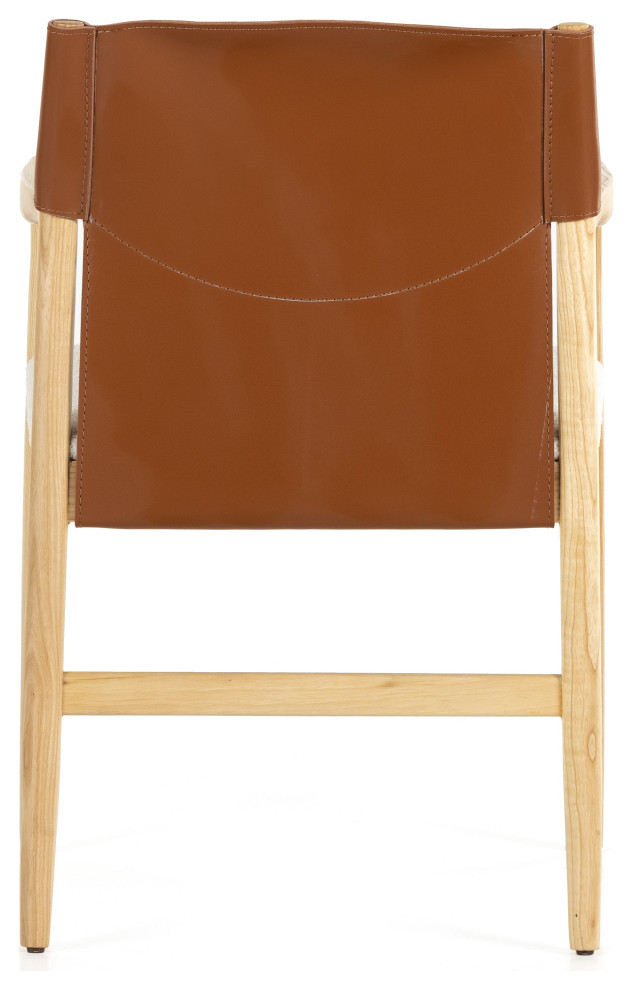 Lulu Dining Chair Saddle Leather Blends   Midcentury   Dining Chairs   by Old Bones Co.  Studios  Houzz