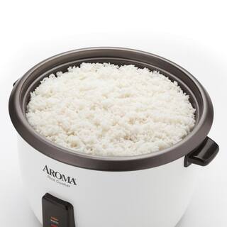 AROMA Pot-Style 6-Cup White Rice Cooker ARC-743-1NG