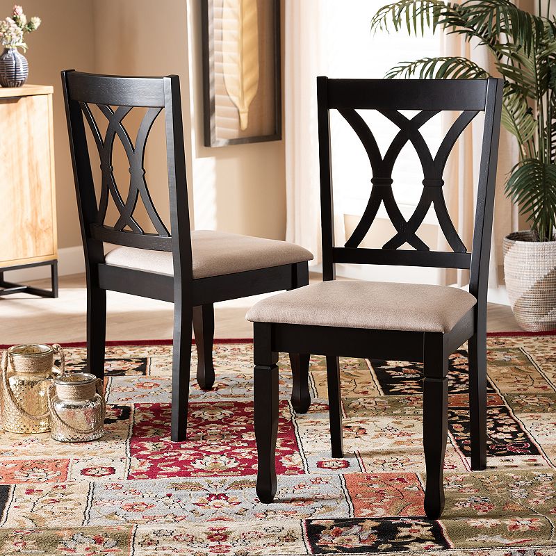 Baxton Studio Reneau Dining Chair 2-piece Set