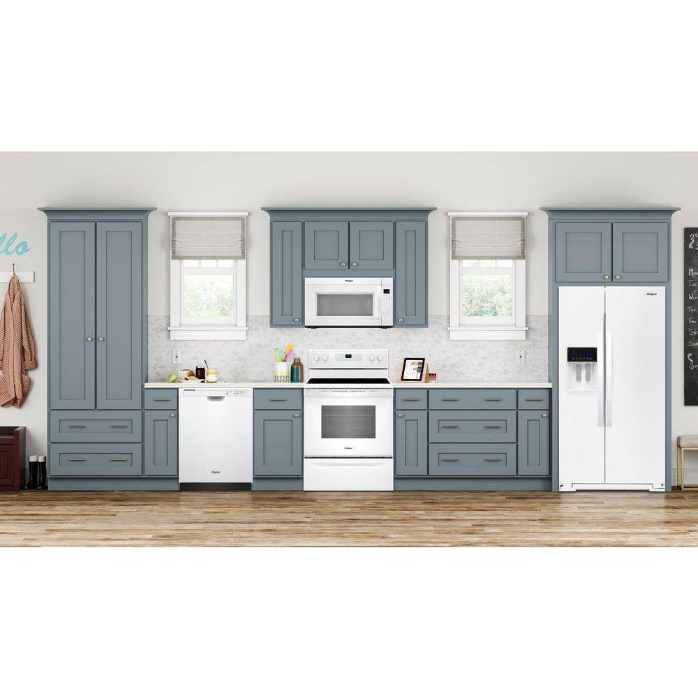 Whirlpool 5.3 cu. ft. Electric Range with Steam Clean and 5 Elements in White WFE505W0HW