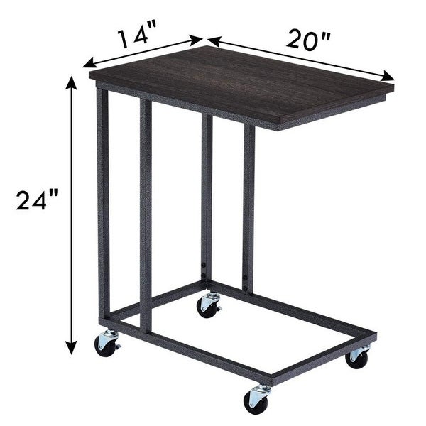 Rectangle Holder Mobile Side End Table