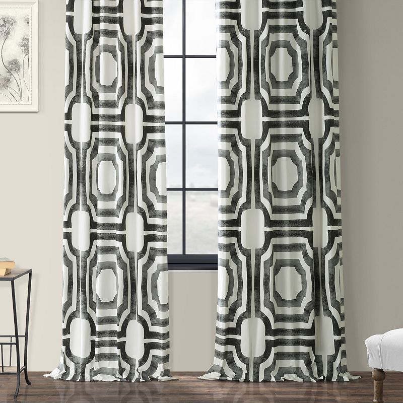 EFF 1-Panel Mecca Lined Window Curtain