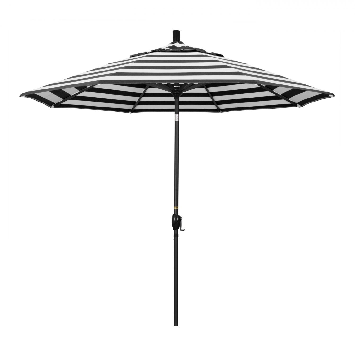 California Umbrella Pacific Trail Series 9 Ft Octagonal Aluminum Push Button Tilt Patio Umbrella W/ Crank Lift