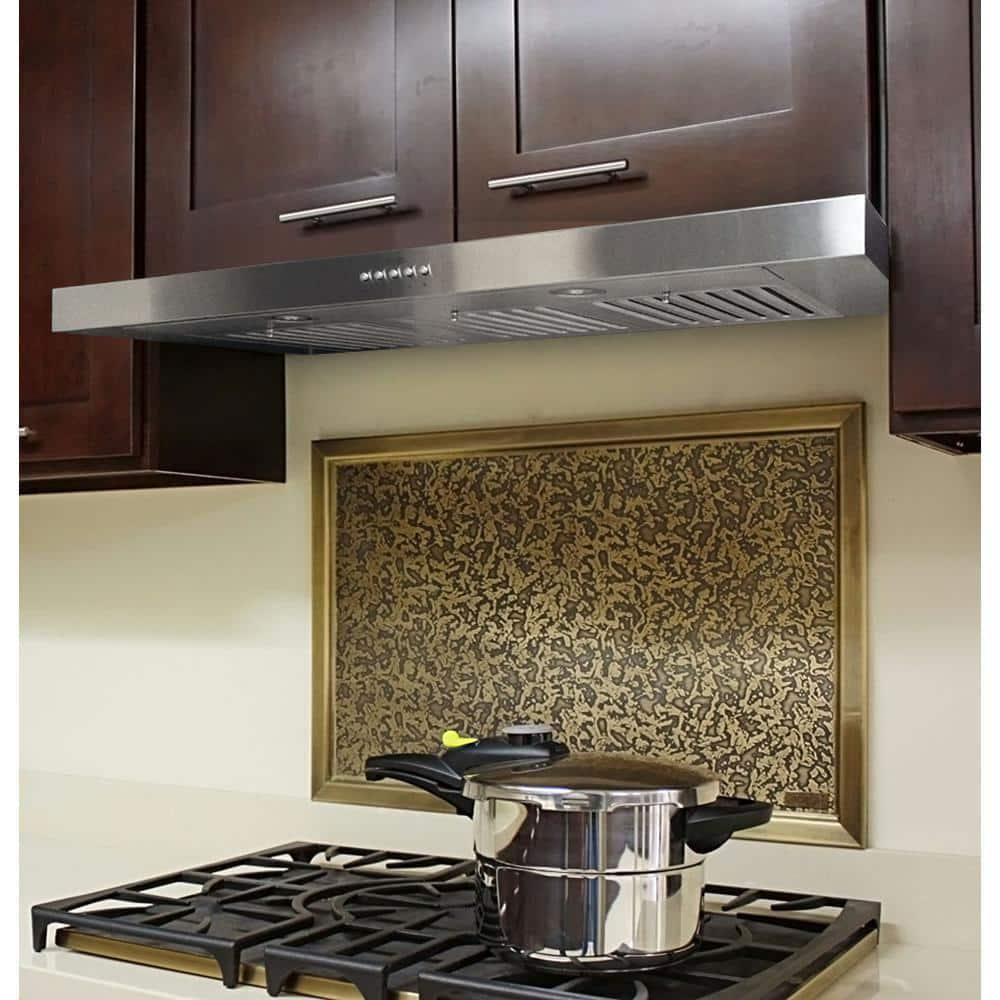 KOBE Range Hoods 30 in 600 CFM Ducted Under Cabinet Range Hood with Light in Stainless Steel