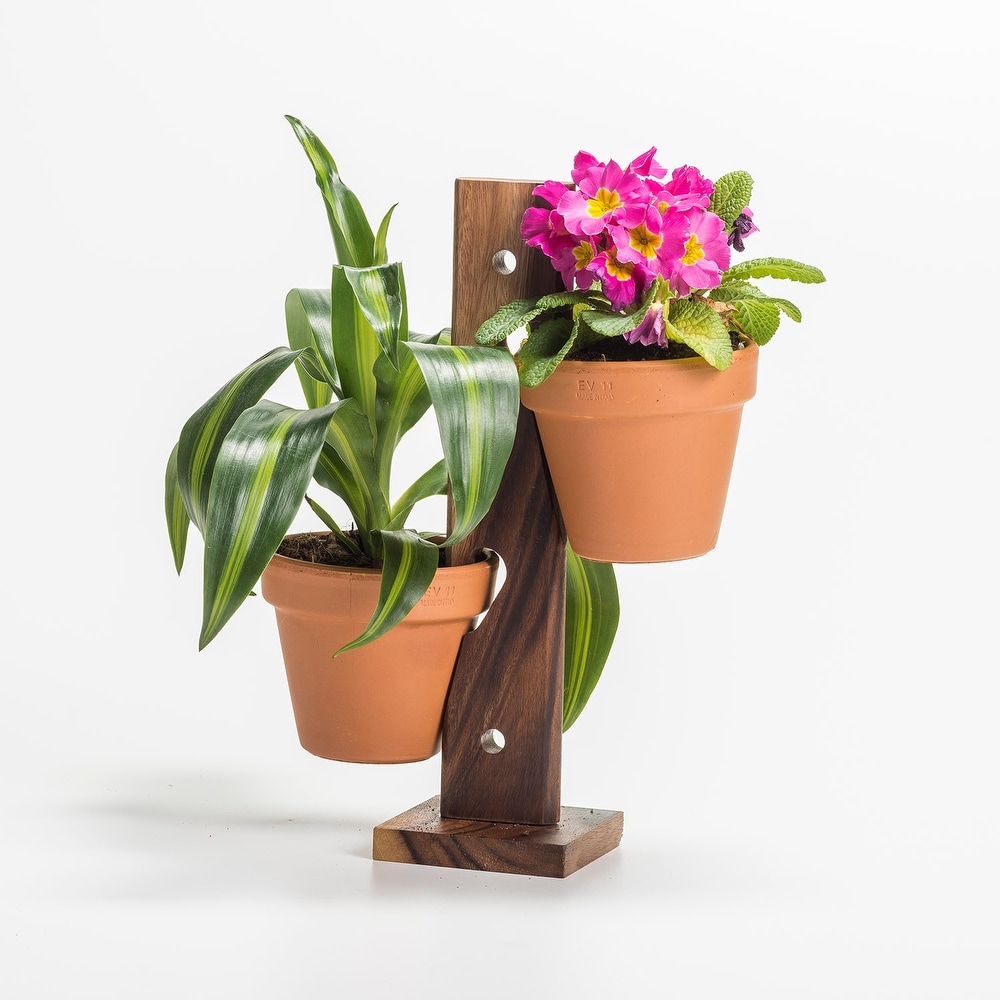 2 Pot Hanging/ Standing Plant Holder