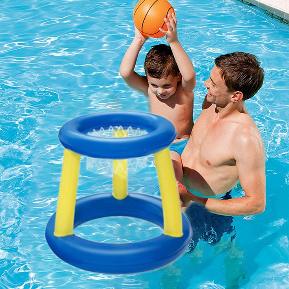 Adult and Children Water Basketball Stand， Inflatable Basketball Hoop with Basketball