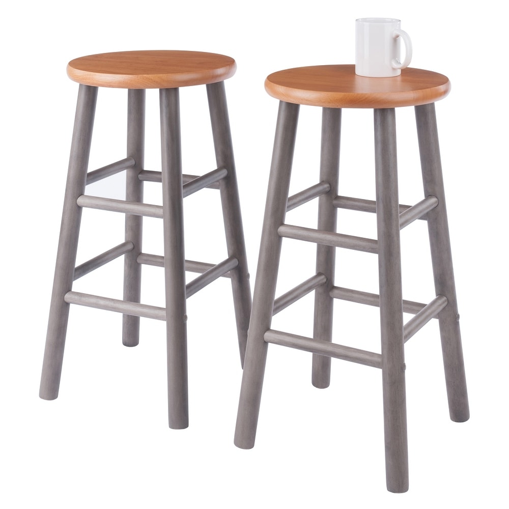 2 Pc Counter Stool Set   12.99 x 12.99 x 24.41 inches