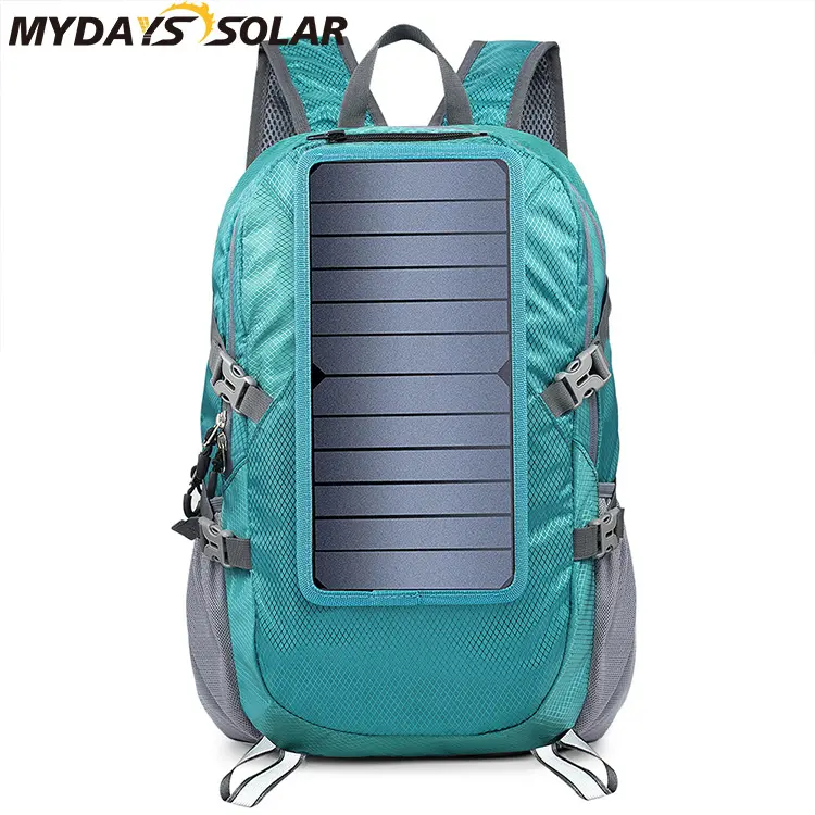 Mydays Tech 6.5W High Efficiency Emergency Chargeable Bag Solar Backpack for Outdoor Hiking Camping Photographing Work School