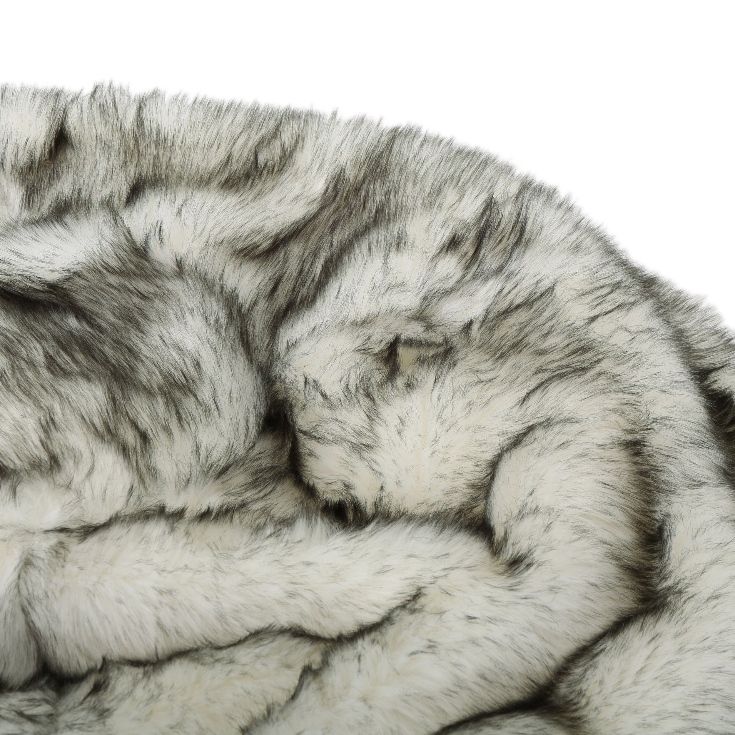 Leslie Modern 3 Foot Faux Fur Bean Bag Cover