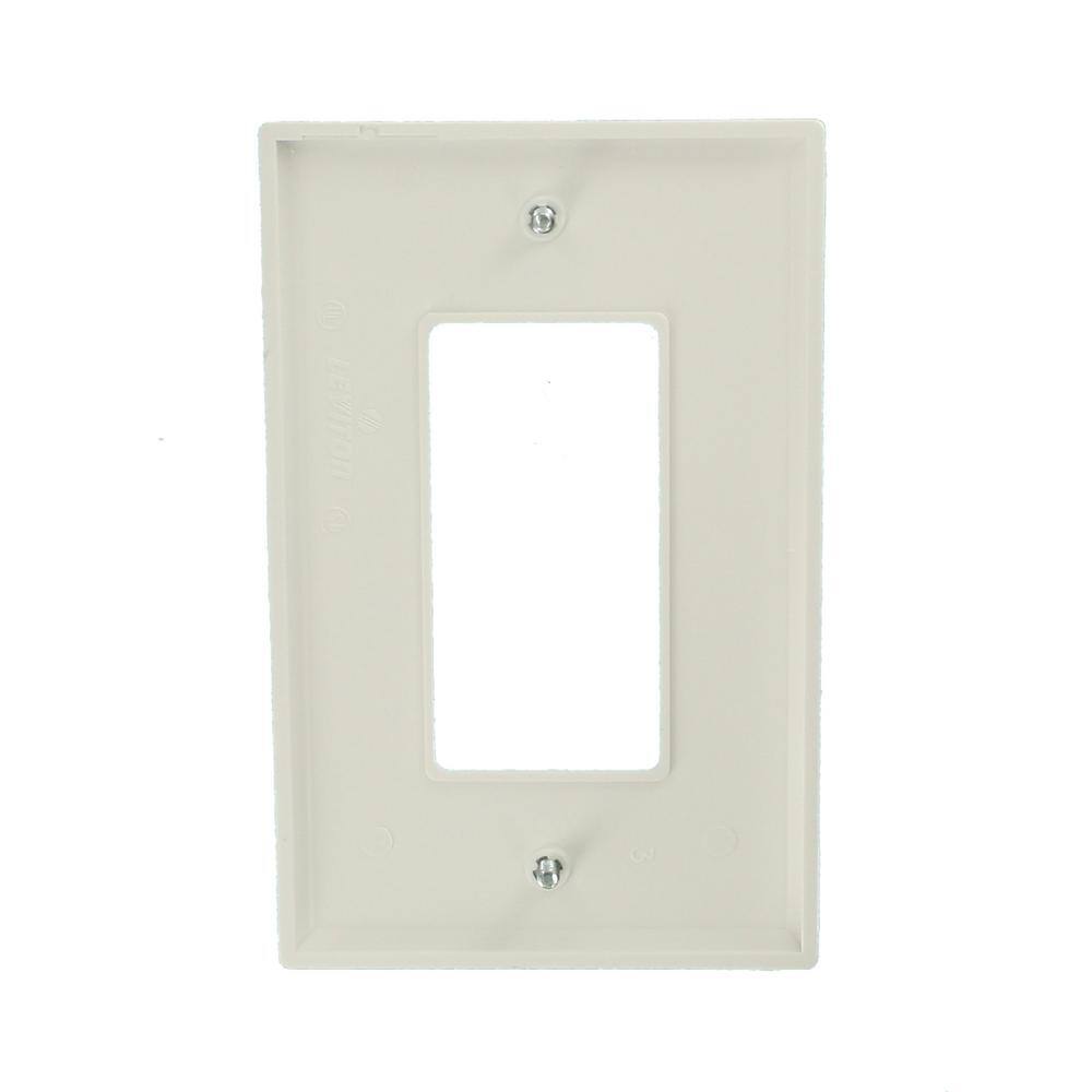 Leviton Decora 1-Gang Midway Nylon Wall Plate - White R62-0PJ26-00W