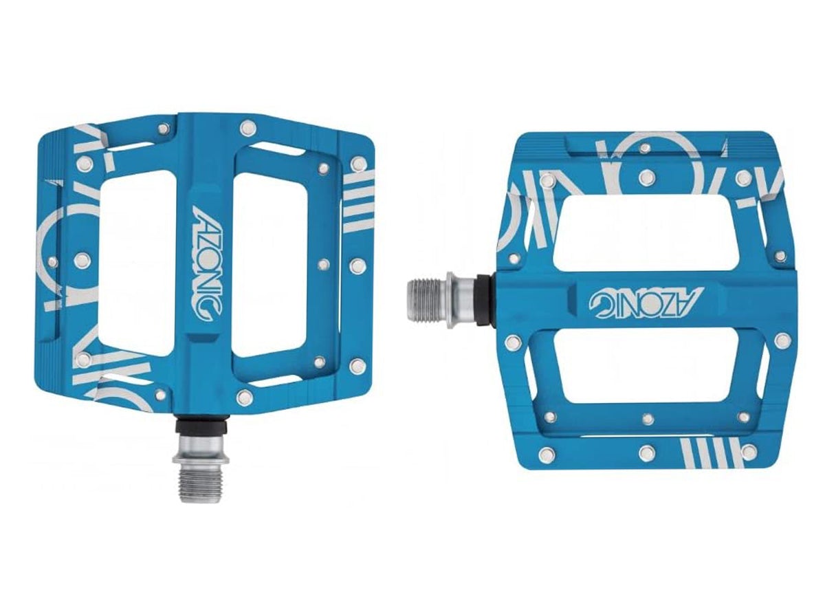 Azonic DMX Platform Pedals - Ano Blue