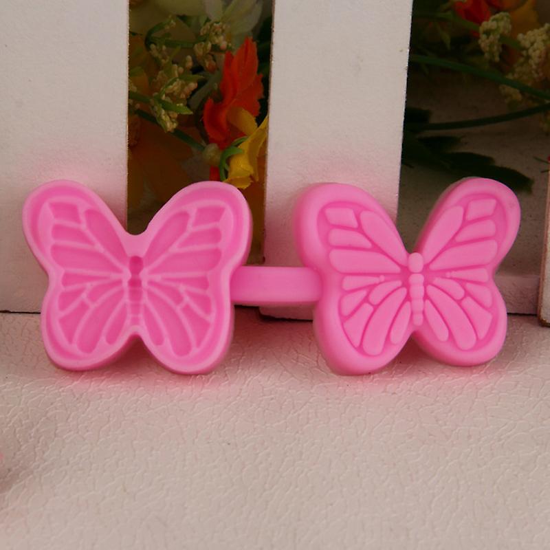 Butterfly Double Sided Embossing Baking Mould - 2pcs