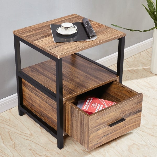 VECELO Square Side Tables /Sofa Tables/End Table/Nightstand