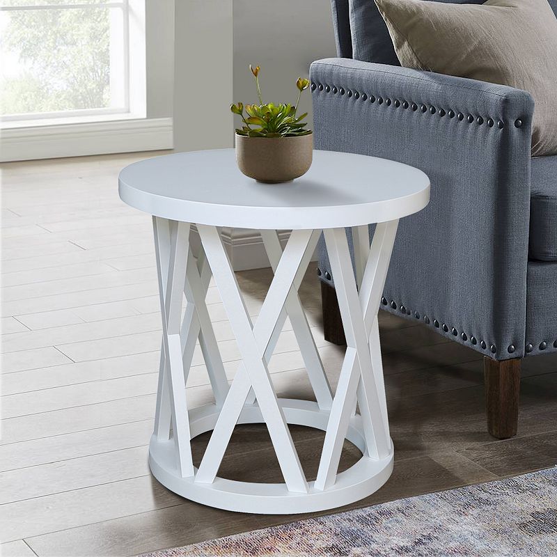 International Concepts Round Ceylon End Table