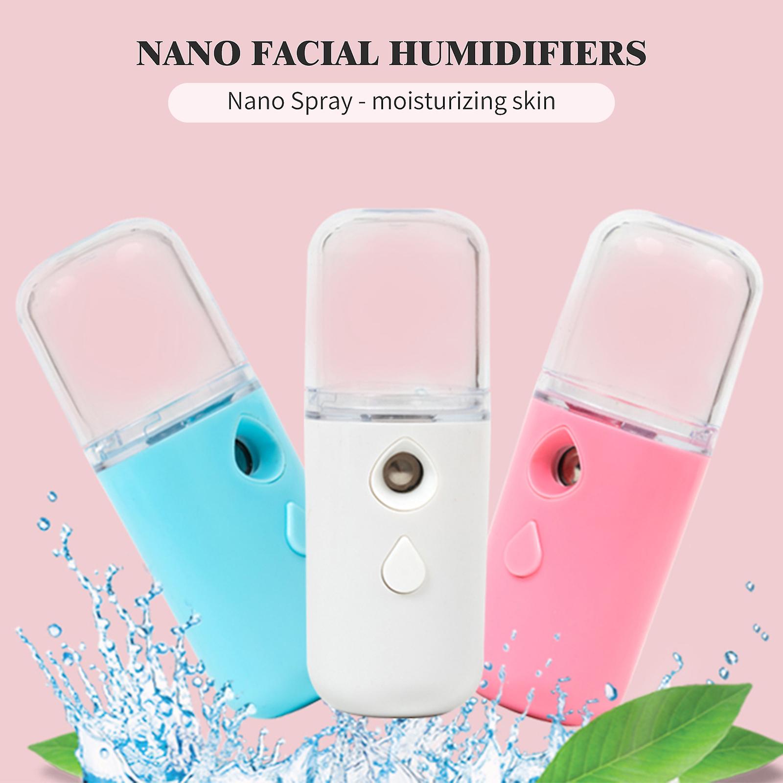 Pink Nano Facial Humidifiers Portable Face Humidifier Usb Charging For Skin Care