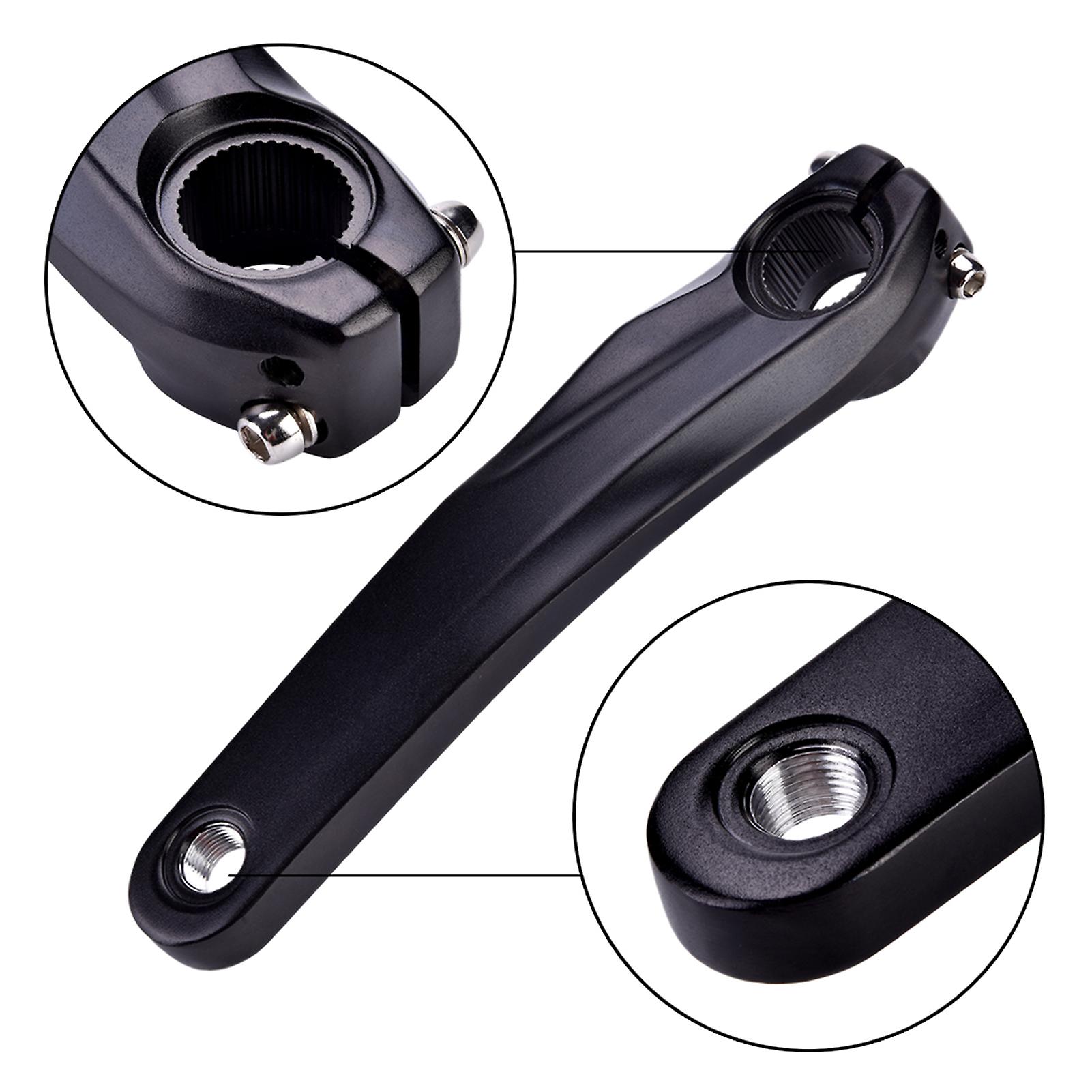 Aluminum Alloy Bike Bicycle Left Crank Arm For 590 610 Slx Xt Xtr Crankset(black)