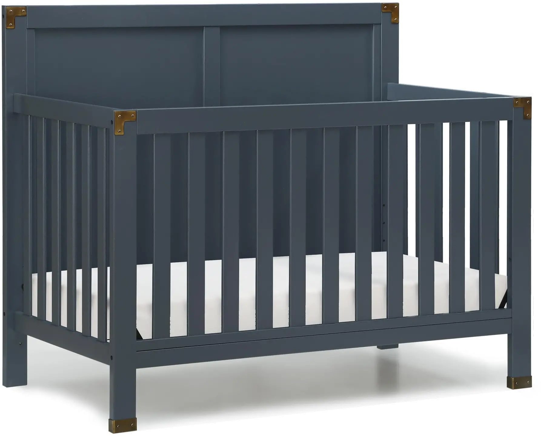 Miles Graphite Blue 5-in-1 Convertible Crib