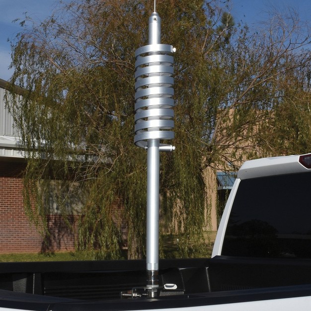 Tram 37 000 watt Big Flatcat Trucker Aluminum Cb Antenna With 51 1 4 inch Stainless Steel Whip And 9 inch Shaft