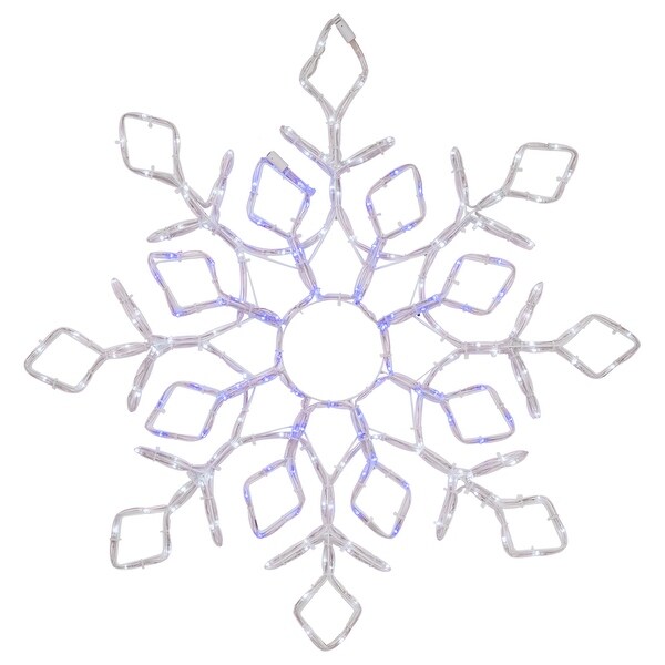 23 Lighted Snowflake Window Silhouette Christmas Decoration