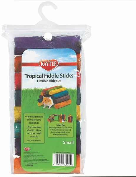 Kaytee Tropical Fiddle Sticks Flexible Small Pet Hideout， Small