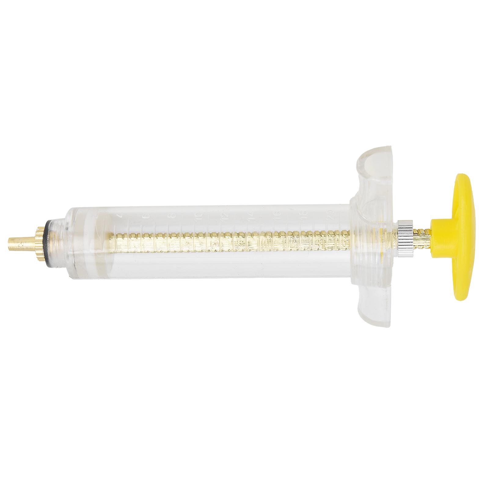 Veterinary  Syringe Livestock Farm Manual Injector for Pig Cattle Sheep Dog Cat20ml 13.5cm / 5.3in