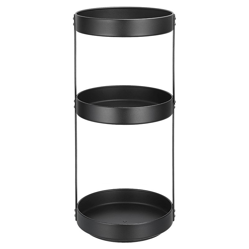 3 Tier Lazy Susan Organizer Rotating Spice Rack Turntable for Kitchen Cabinet