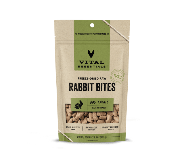 Vital Essentials® Freeze-Dried Rabbit Bites Dog Treats