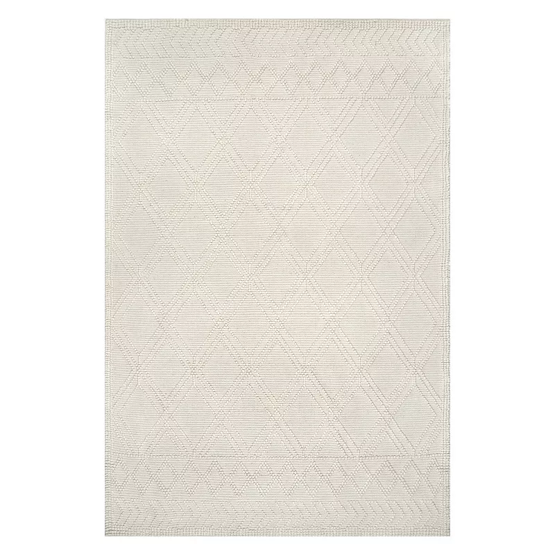 nuLOOM Contemporary Trellis Natti Wool Blend Rug