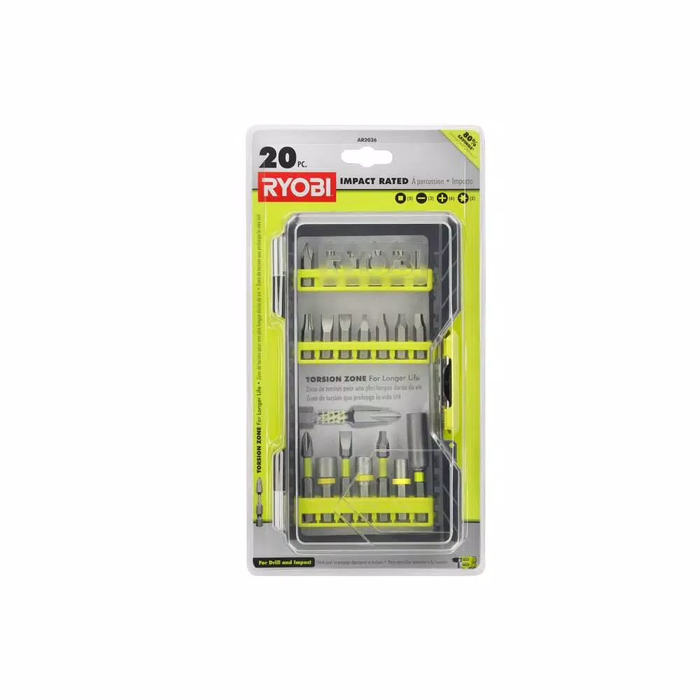 RYOBI Impact Rated Driving Kit (20-Piece) and#8211; XDC Depot