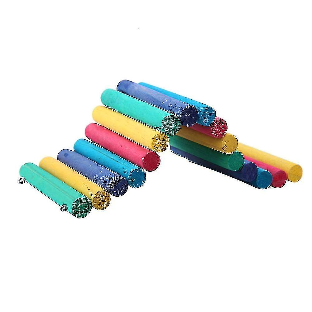 Hamster Wooden Bridge Rainbow Suspension Bend Ladder Small Pet Supplies Cage Habitat Decor Mouse Rat Rodents Toy