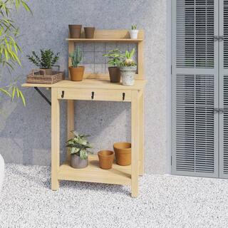 TK CLASSICS Outdoor Acacia Wood Potting Bench PB6985-QK690