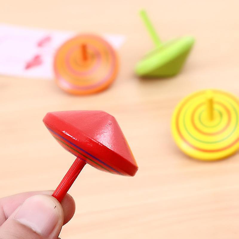 Spinning Tops Hand-painted Rotated Gyro Creative Gyro Toys (20pcs)