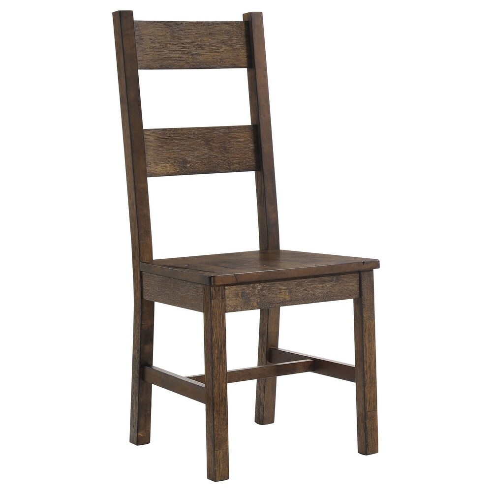 Coaster Furniture Coleman Dining Side Chairs Rustic Golden Brown (Set of 2)   18.50'' x 21.25'' x 42.25''