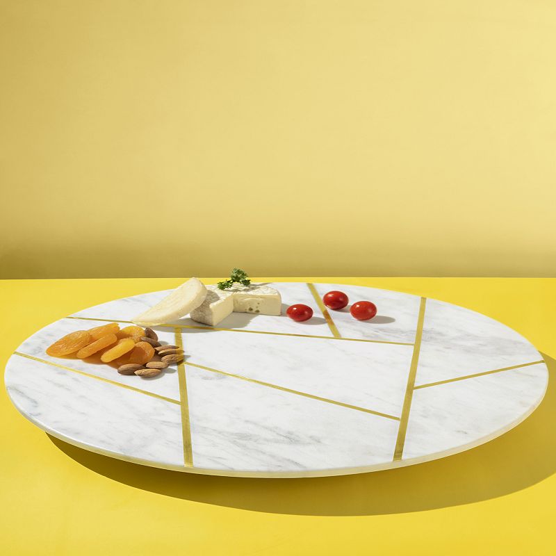 GAURI KOHLI Infinia Marble Lazy Susan 16