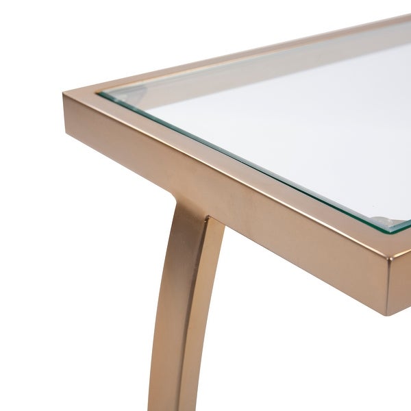 Dark Brushed Brass Side Table