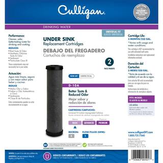 Culligan Carbon Impregnated Cellulose Replacement Cartridge Basic Water Filtration System D10-A